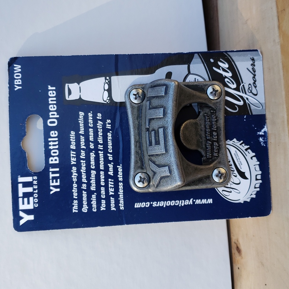 Yeti bottle opener stainless steel  rugged/ mountable